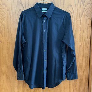 Calvin Klein Steel Slim Fit Non-Iron Performance Dress Shirt - Black (17 32/33)